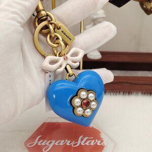 COACH Resin Heart Bag Charm